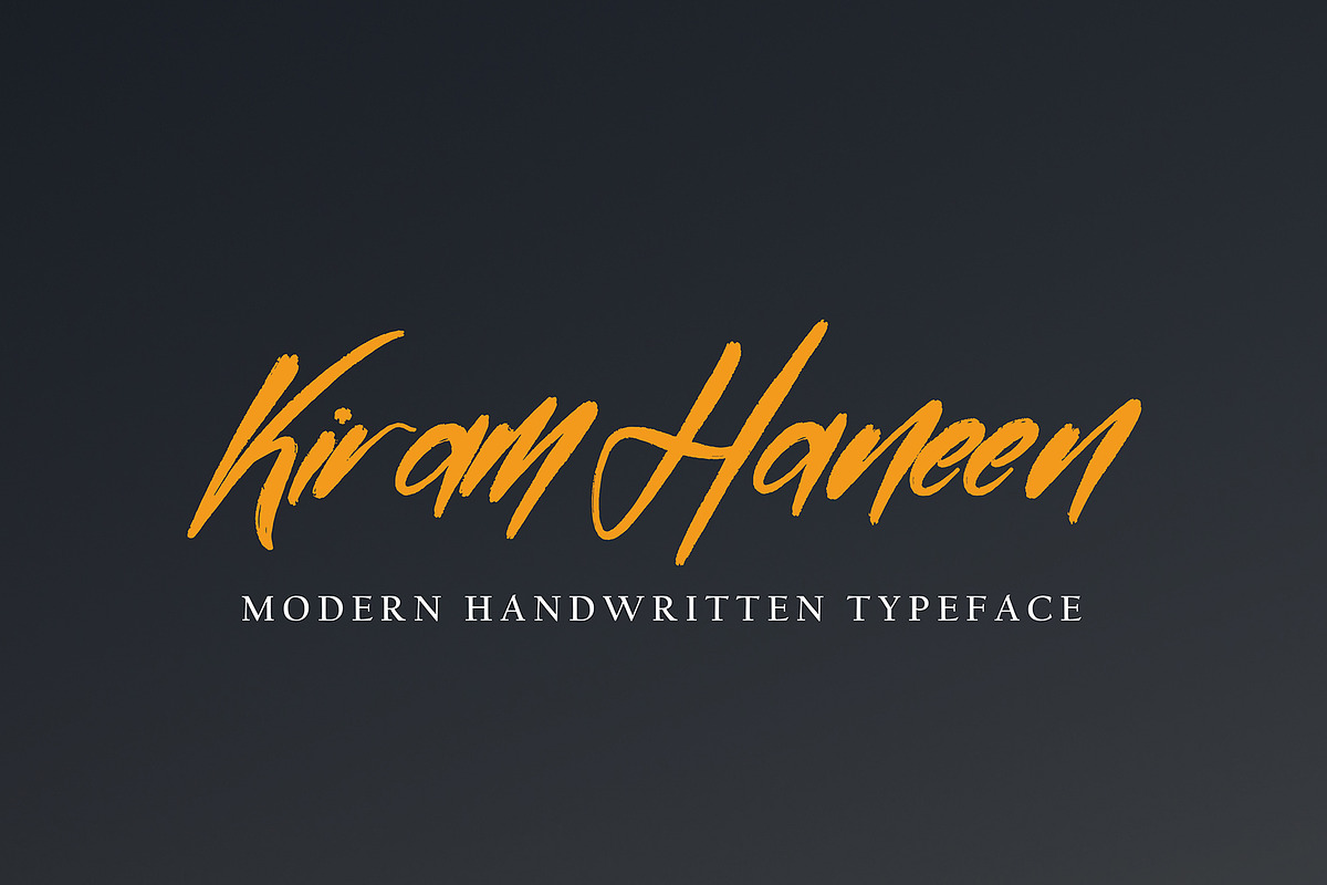 Rhusetam, a Handwritten Font by pineungtype (Photo 1 of 6)