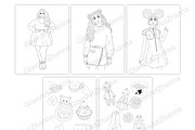 Coloring Book Halloween, a Person Illustration by GlamArtZhanna (Thumbnail 3 of 6)
