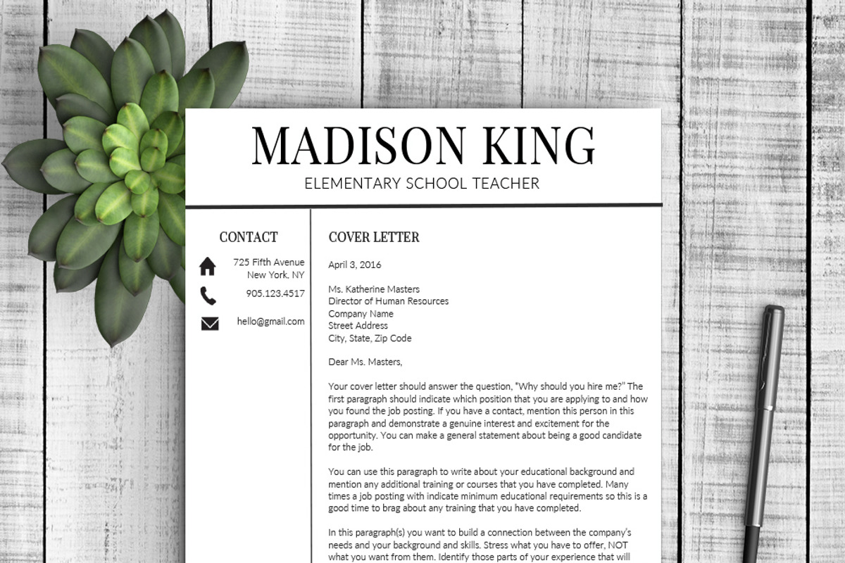Resume Template Madison, a Resume Template by Resume Template Shoppe (Photo 3 of 4)