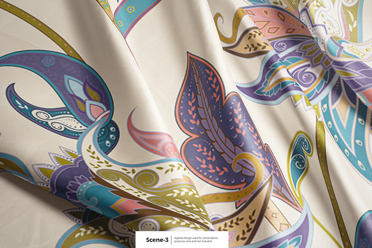 Silk Closeup Mockup Set, a Print Template by WebAndCat (Photo 4 of 7)