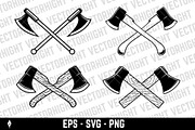 Set of crossed axes, an Object Illustration by Vectorhight (Thumbnail 3 of 4)