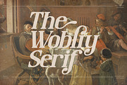 The Wobliy Retro Serif Font, a Serif Font by Storytype Studio (Thumbnail 10 of 15)