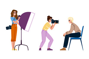 lens photographer woman vector, a Person Illustration by pikepicture