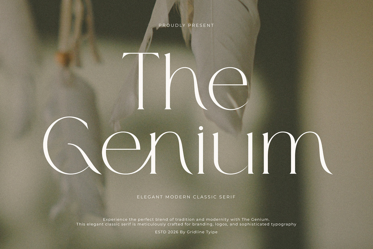 The Genium - Elegant Classic Serif, a Serif Font by GridlineType (Photo 1 of 10)