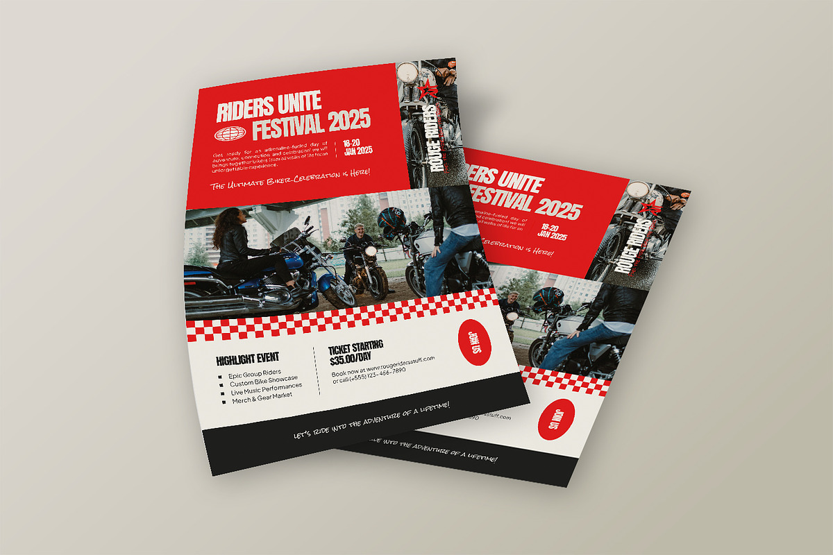 Rouge Riders - Flyer Template, a Flyer Template by StreaksideStd (Photo 2 of 3)