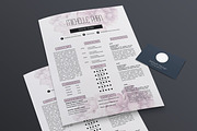 CV template + cover letter template, a Resume Template by Chic templates (Thumbnail 3 of 4)