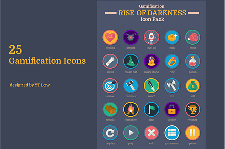 25 Gamification Icon Pack