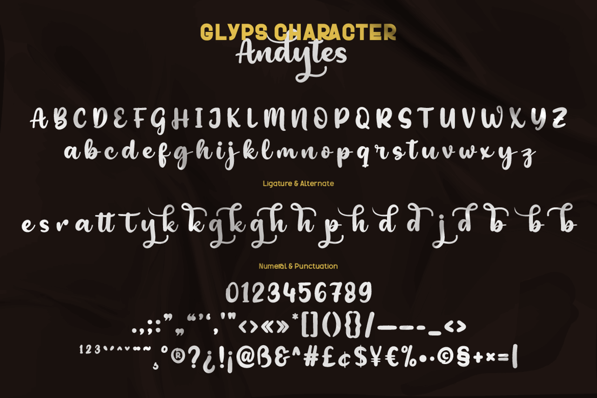 Andytes, a Script Font by twinstd (Photo 9 of 11)