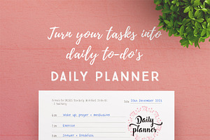 Monthly, Weekly, Daily Planner