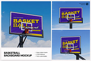 Basketball Backboard Mockup, an Advertising Mockup by Budogol Studio (Thumbnail 1 of 4)