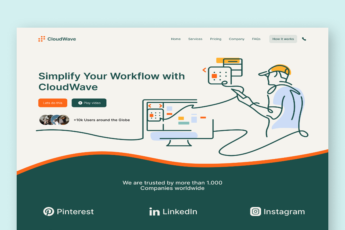 CloudWave - Business Web Responsive, an UI Kit Template by Digibulbo (Photo 3 of 6)