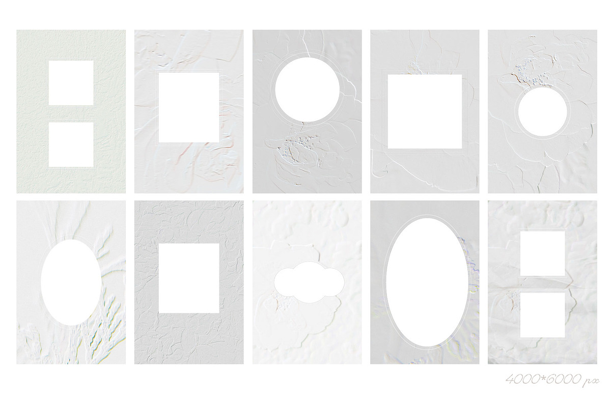 Embossed & Blurred Textures & Frames, a Background Graphic by PaperJamLab (Photo 8 of 10)