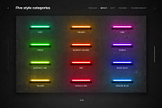 Neon Layer Styles, a Layer Style Add-On by erigon (Thumbnail 4 of 15)