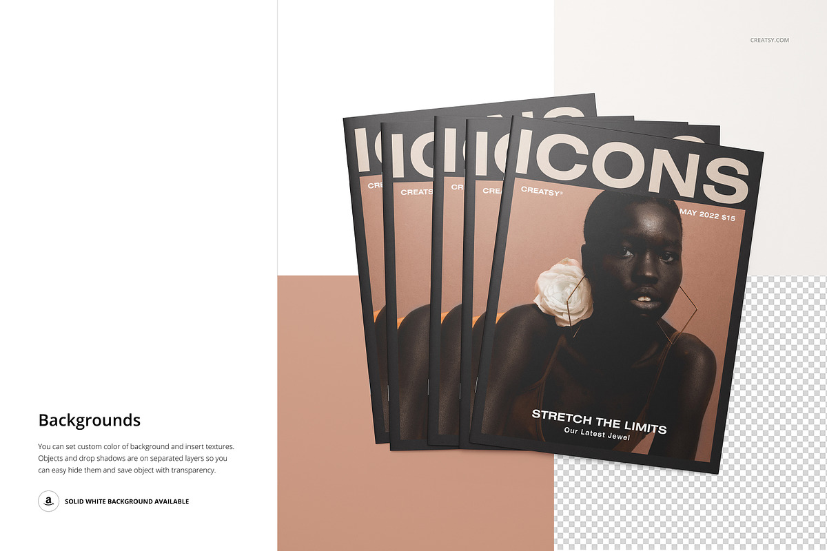 8.5x11 Magazine Mockup Set, a Books & Magazine Mockup by creatsy5 (Photo 13 of 15)