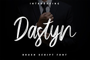 Dastyn - Brush Script Font, a Script Font by skiiller studio