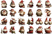Watercolor Winter Christmas Gnome Cl, an Illustration by Sublimation Artist (Thumbnail 2 of 6)