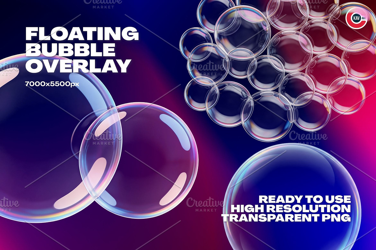 Floating Transparent Bubble Overlay, a Background Graphic by C-Kav (Photo 1 of 5)