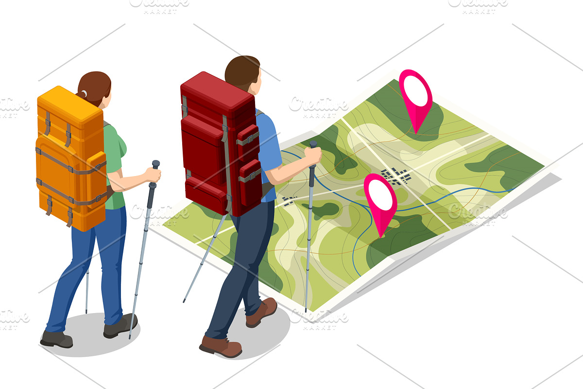 Isometric illustration of two, a Sport Illustration by Golden Sikorka