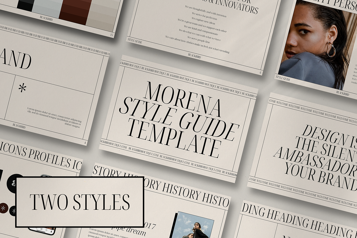 Morena Brand Style Guide, a Presentation Template by Peaches Design (Photo 1 of 7)