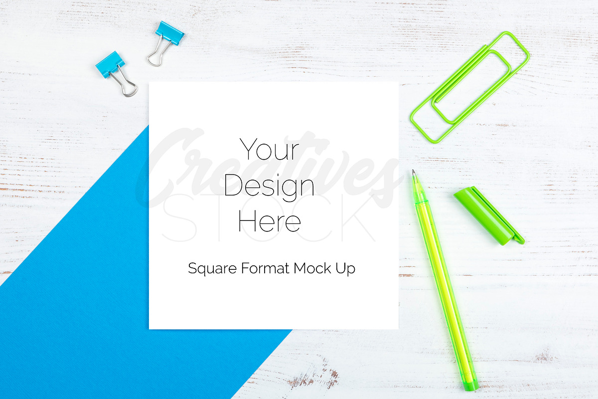 Square Card Bundle - 4 JPEG/PSD, a Print Template by Creatives STOCK (Photo 3 of 5)