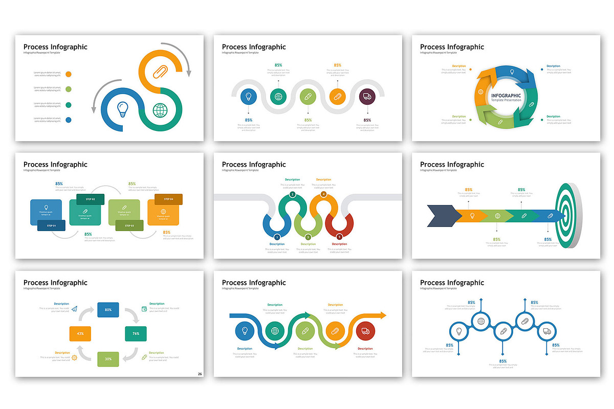 Process Presentation - Infographic, a Presentation Template by ...