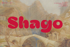 ZT Shago - A Display Typeface, a Sans Serif Font by zelow type