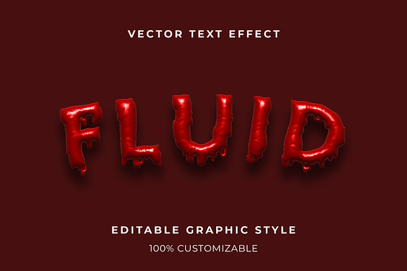 Thick Gel 3D Blood Text Effect preview 3