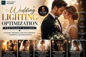 Wedding Lighting Optimization, an Action Add-On by Studio Retouch