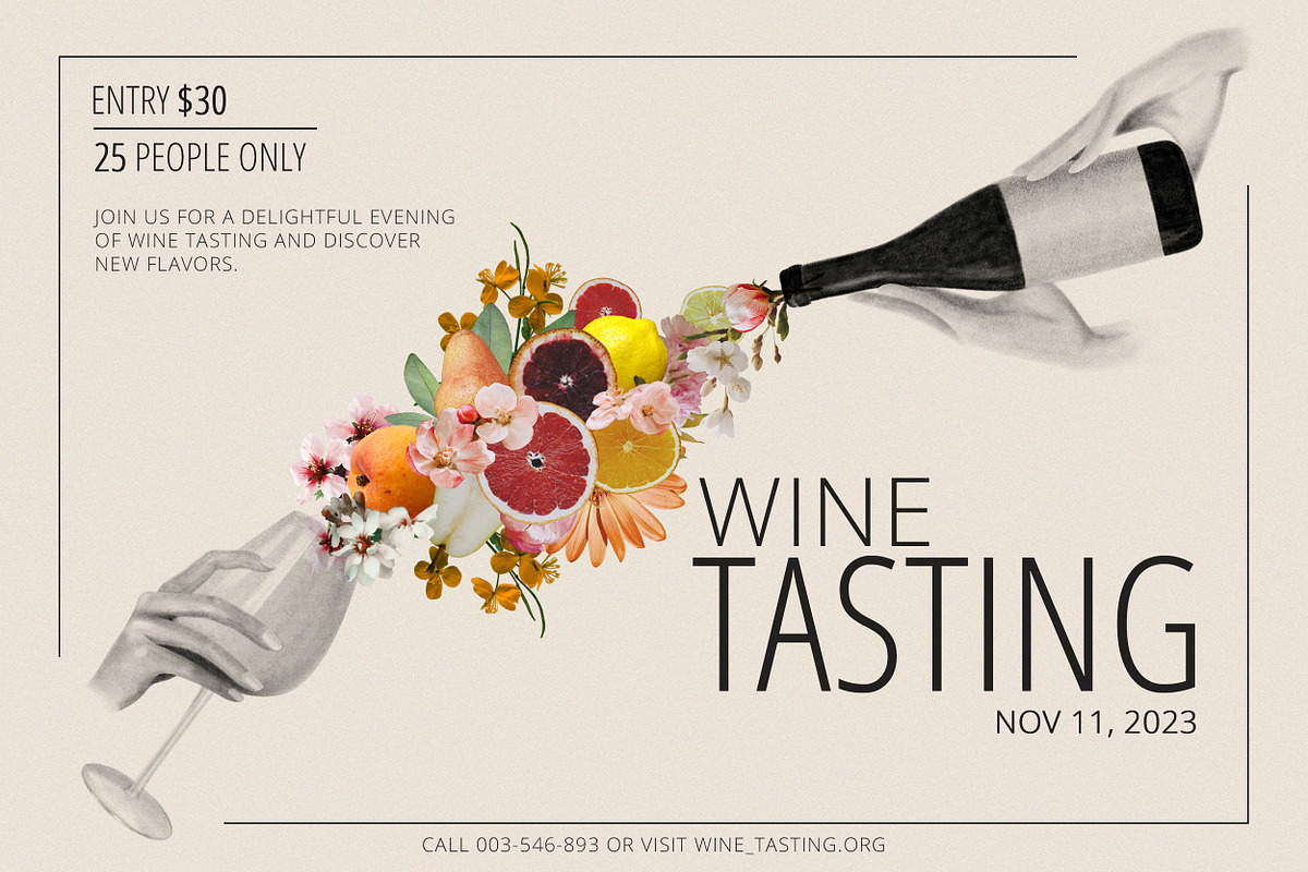 Winetastic. Collage & Illustrations, an Object Graphic by AnMark (Photo 7 of 12)