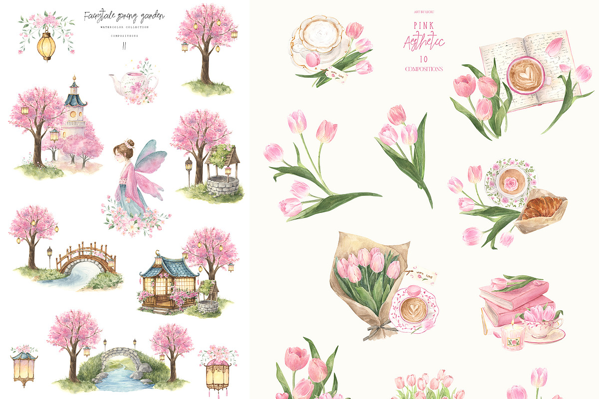 Whispered Archive 33 in 1 watercolor, a Seasonal Illustration by LiChu Art (Photo 8 of 10)