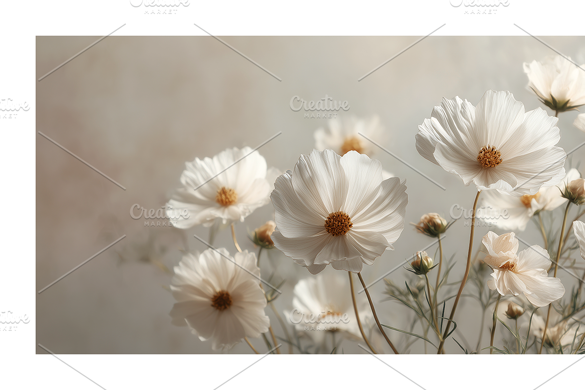 Hihe Co. White Floral Art, a Texture Illustration by milatovar (Photo 13 of 20)