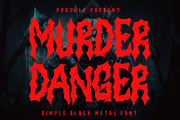 Murder Danger - Horror Font, a Blackletter Font by Fonday Studio (Thumbnail 1 of 6)
