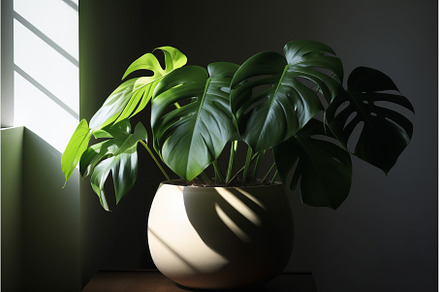 Monstera deliciosa plant in sunlight, a Nature Photo by Ylivdesign