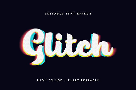 Glitch Script Distorted Text Effect preview 4