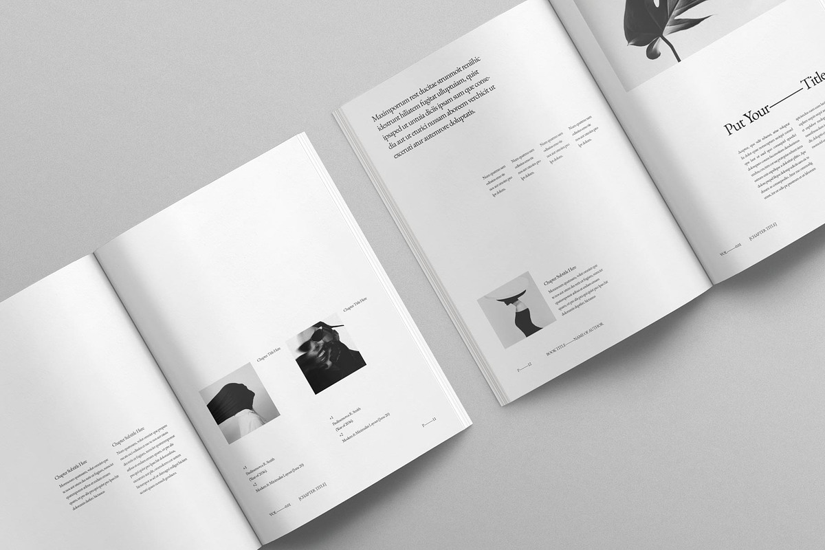 Book Title Layout Design Template, a Brochure Template by DesignCrest (Photo 4 of 18)