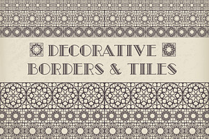 50 Decorative Borders & Tiles