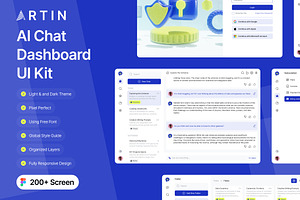 Artin - AI Chat Dashboard UI Kit, an UI Kit Template by Semusim Visual