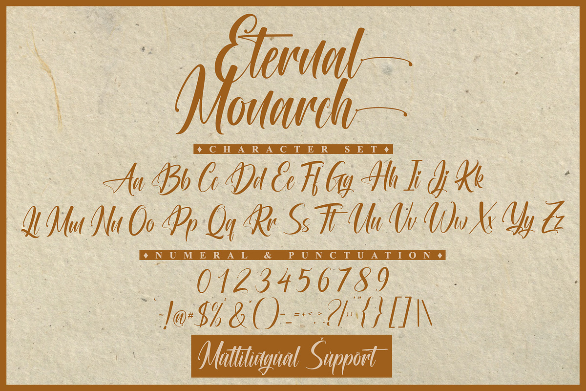 Eternal Monarch | Handwritten, a Handwritten Font by Aveni Letter Type (Photo 8 of 10)
