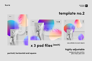 Glass Morphism Template