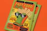 Fast Food Restaurant Sale Flyer, a Flyer Template by graphicook (Thumbnail 2 of 3)