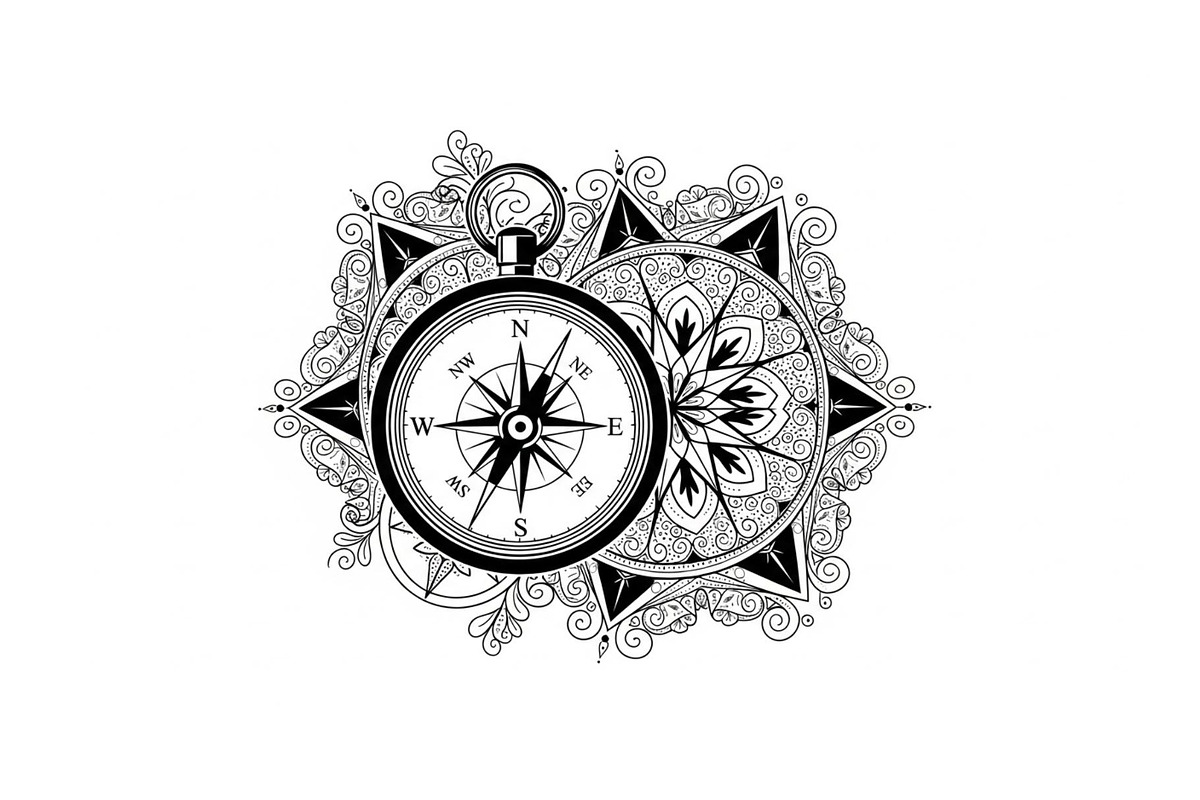 Ornamental Compass Rose SVG Bundle, an Illustration by Gaye Art (Photo 26 of 31)