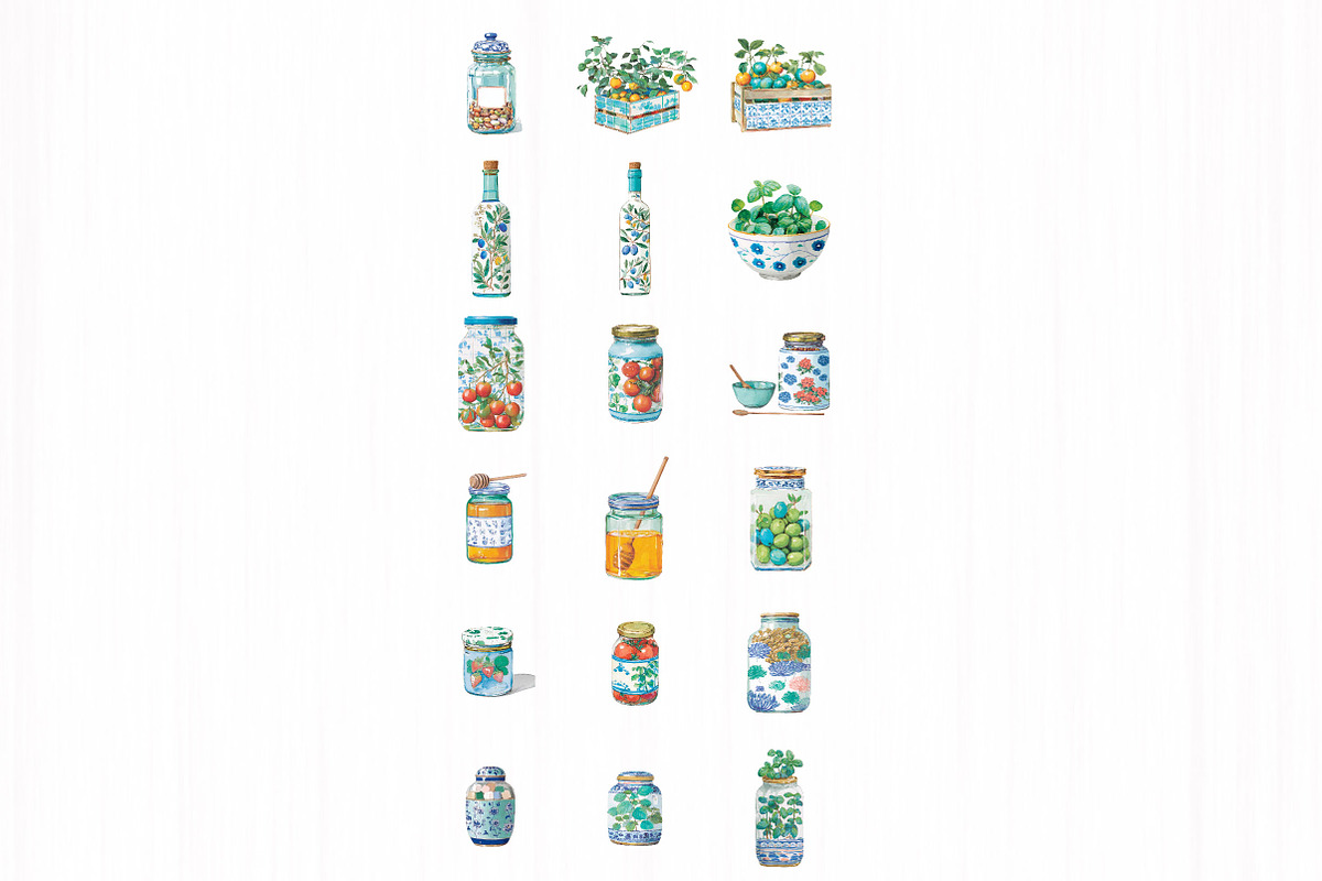 La dolce vita pantry clipart set, an Illustration by DreamCafeArt (Photo 4 of 7)