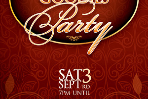 Oldies Goodies Party Ticket Template