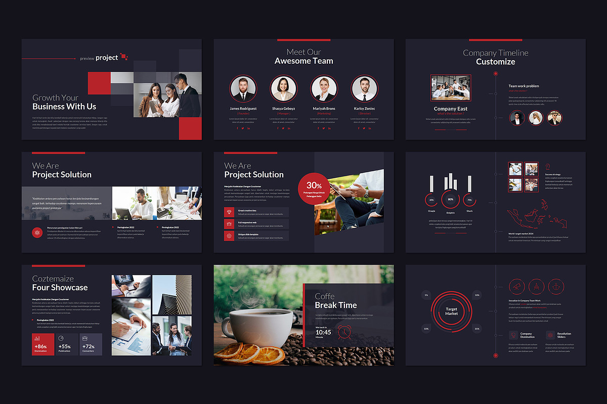 Red9 Powerpoint Template, a Presentation Template by Rocketstill (Photo 3 of 5)