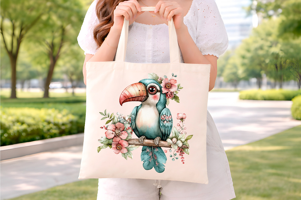 summer tropical birds clipart, an Illustration by GatewayDesign (Photo 7 of 9)