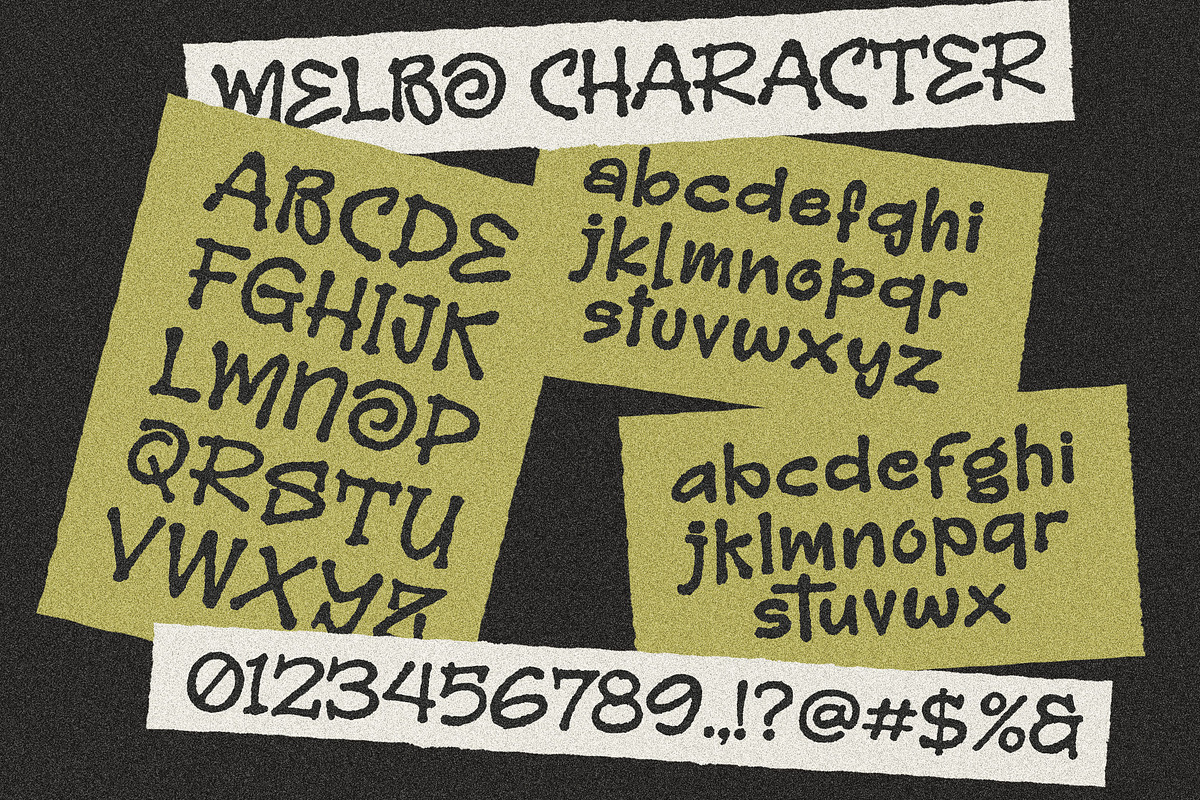 MELBO – Distressed Handwriting Font, a Handwritten Font by Blankids Studio (Photo 9 of 10)