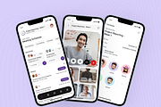 Meet Edge - Online Meeting App UI Ki, an UI Kit Template by Digibulbo (Thumbnail 3 of 8)