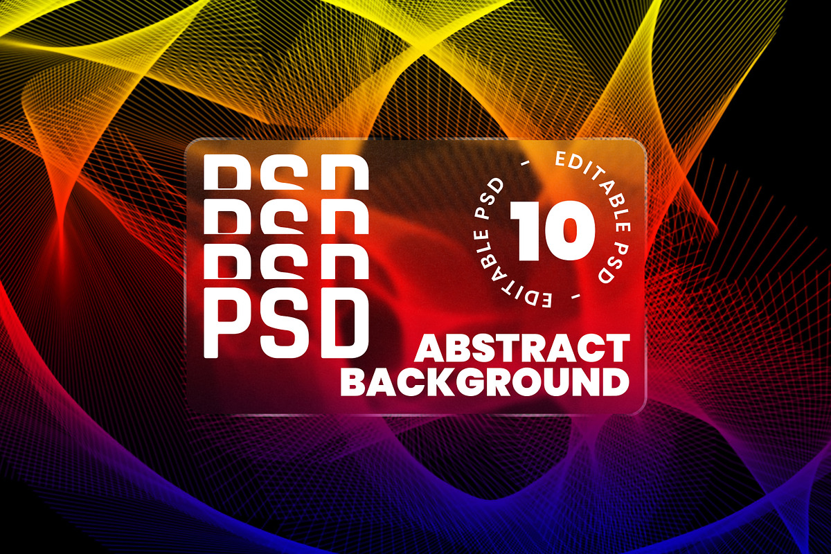 Abstract Lines Wallpaper Bundle PSD, a Wallpaper Graphic by NJ Himel (Photo 1 of 11)