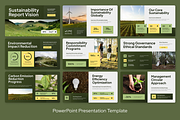 Green Yellow Sustainability Report, a Presentation Template by Sixtemp (Thumbnail 2 of 3)