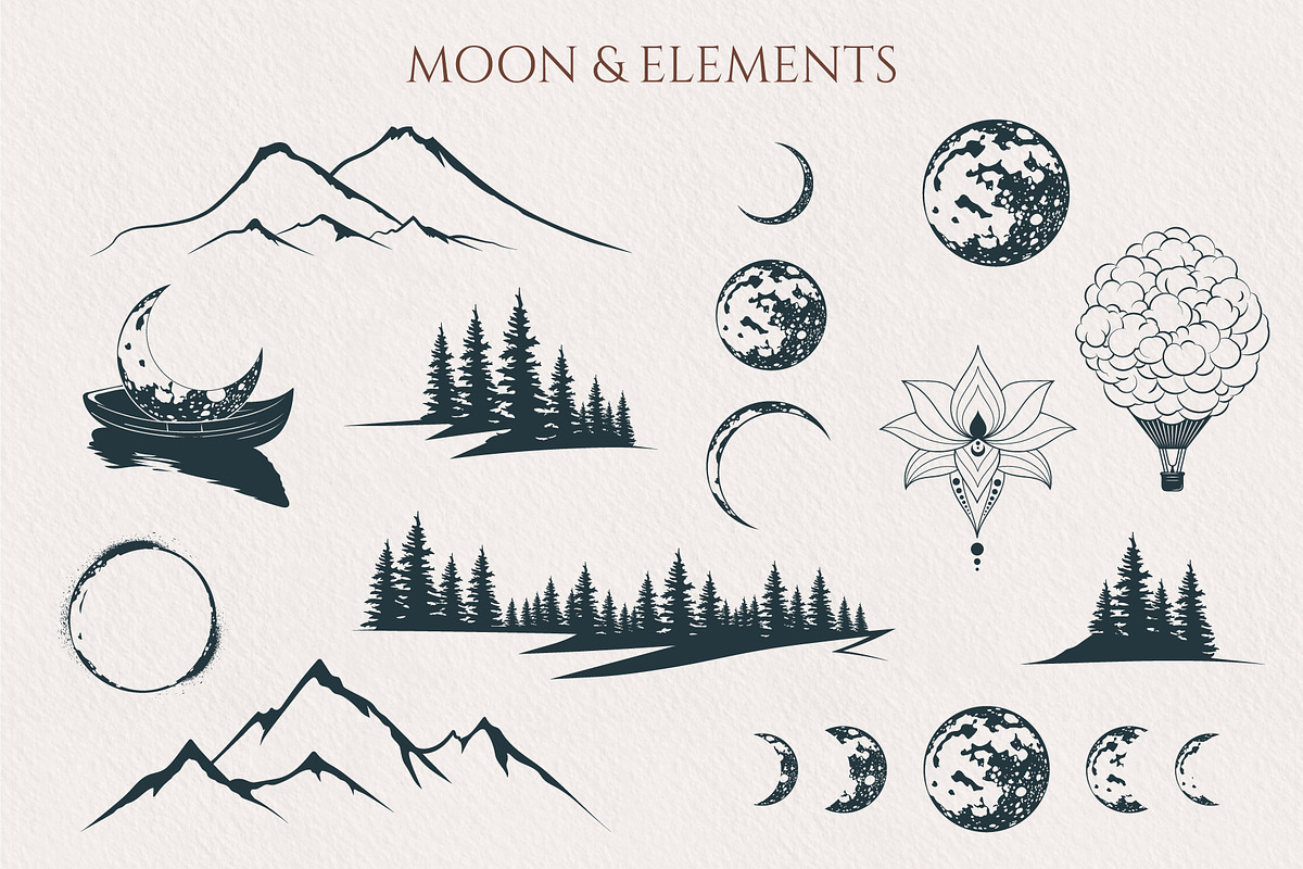 Mystical Moon Collection Vol 2, a Decorative Illustration by KirillsWorkshop (Photo 6 of 7)